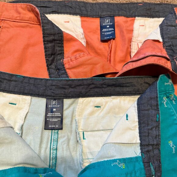 5/$25 Flamingo & Coral Flat Front Board Short Bundle - Size 36 - Picture 5 of 6